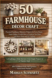 50 Farmhouse Décor Craft: Practical Farmhouse Makeover Projects for Every Room: Simple, Budget-Friendly Ideas to Transform Your Home with Rustic Charm