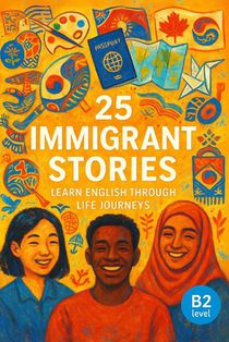25 Immigrant Stories: Learn English Through Life Journeys: Real-Life Tales to Build Vocabulary, Boost Confidence, and Inspire B2-Level English Learner