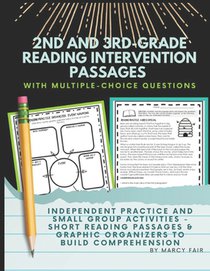 2nd grade and 3rd reading intervention passages with multiple choice questions: Independent practice and small group activities -short reading passage