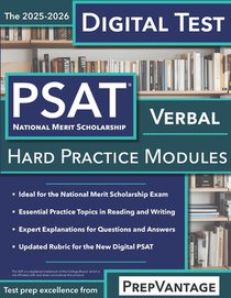 Digital PSAT/NMSQT Verbal: Hard Modules, 2025-2026 Edition