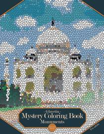 Glavetin - Mystery Coloring Book - Monuments: Coloring book by number for adults in a mosaic style