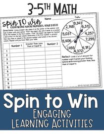 Math Games for Third, Fourth Grade, and Fifth Grade: Fun Math Practice & Activities for Kids Ages 9-12: Spin to Win