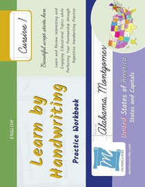 Handwriting Practice Workbook - United States of America, States and Capitals - Cursive, Level 1