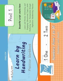 Handwriting Practice Workbook - Numbers from 1 to 50 - Words and Numbers - Print, Level 1