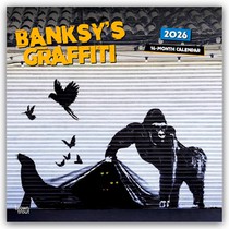 Banksy's Graffiti 2026 - 16-Monatskalender
