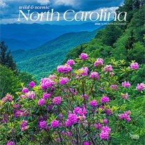 North Carolina Wild & Scenic 2026 12 X 24 Inch (Hanging) Monthly Square Wall Calendar Plastic-Free
