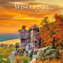 Wisconsin Wild & Scenic 2026 12 X 24 Inch (Hanging) Monthly Square Wall Calendar Plastic-Free