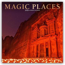 Magic Places 2026 Square Plato Foil Calendar