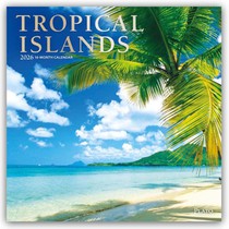 Tropical Islands 2026 Square Plato Foil Calendar