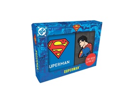 DC Comics: Superman Tiny Book and Pin Set