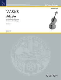 Vasks: Adagio from Concerto No. 2 for Cello and Organ (String Orchestra Reduction) Score and Parts