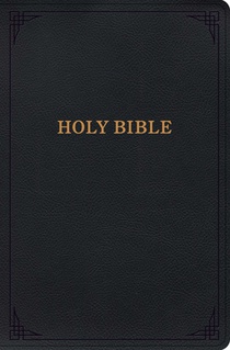 KJV Holy Bible, Giant Print with Cross-References, Black Leathertouch
