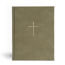 CSB Illustrator's Notetaking Bible, Large Print Edition, Sage Suedesoft Leathertouch Over Board