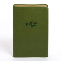 KJV Personal Size Giant Print Bible, Olive Leathertouch, Indexed