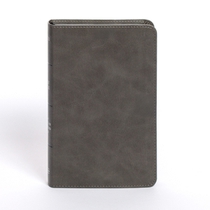 NASB Personal Size Bible, Charcoal Leathertouch