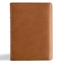 CSB He Reads Truth Bible, Holman Handcrafted Collection, Saddle Brown Premium Calfskin