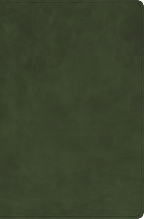 CSB Single-Column Compact Bible, Holman Handcrafted Collection, Zipper Closure, Marbled Olive Premium Calfskin