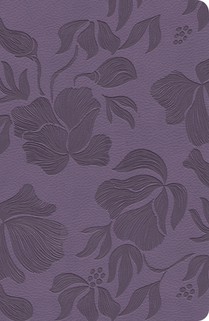 CSB Large Print Personal Size Reference Bible, Optimal Type, Digital Study Edition, Purple Leathertouch, Indexed