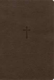 CSB Super Giant Print Reference Bible, Optimal Type, Digital Study Edition, Brown Leathertouch, Indexed