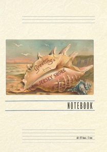 Vintage Lined Notebook Greetings from Jersey Shore, New Jersey
