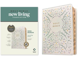 NLT Wide Margin Bible, Filament Enabled (LeatherLike, Grace & Bloom, Indexed, Red Letter)