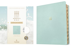 NLT Every Woman's Bible, Journaling Edition, Filament Enabled (LeatherLike, Seafoam Blue, Indexed, Red Letter)