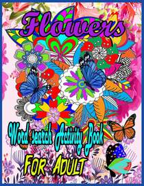 Flower Word Search Activity Book For Adult