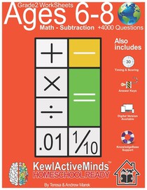 Grade 2 Worksheets - Math Subtraction, HomeSchool Ready +4000 Questions: Includes Timing & Scoring, Answer Keys, Knowledgebase Support