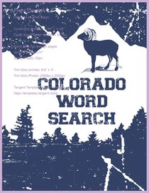Colorado Word Search: Novelty Gift about the Colorful State for Puzzle Book Enthusiast