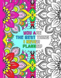 Coloring Book For Adults With Romantic Quotes: Beautifully Designed 50 Unique Geometric mandala Petterns for Relaxation & Stress Relief -