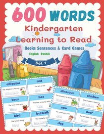 600 Words Kindergarten Learning to Read Books Sentences & Card Games English Swahili Set 1: Smart Guided Reading Level for Preschool, Pre-K and kinder