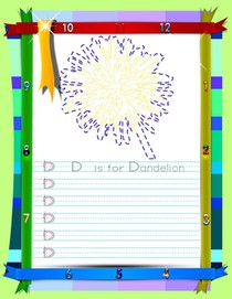 Kids Learn Alphabet: Dash line for learning book for pre kindergarten kids. Kids above 2. 2 maze puzzle handwriting practice paper ABC kids