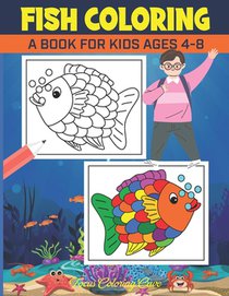 Fish Coloring Book for Kids Ages 4-8: Over 50 Colouring Designs for All Ages, Ocean Coloring Book
