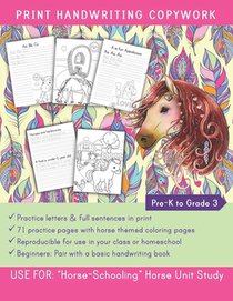 Print Handwriting Copywork Pre-K to Grade 3: Use for: 