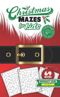 Christmas Mazes for Kids 69 Mazes Difficulty Level Medium: Fun Maze Puzzle Activity Game Books for Children - Holiday Stocking Stuffer Gift Idea - San