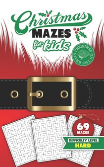 Christmas Mazes for Kids 69 Mazes Difficulty Level Hard: Fun Maze Puzzle Activity Game Books for Children - Holiday Stocking Stuffer Gift Idea - Santa