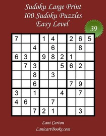 Sudoku Large Print for Adults - Easy Level - N Degrees39