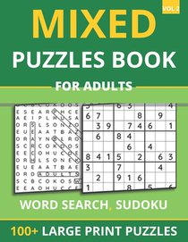 Mixed Puzzles Book For Adults - Word Search, Sudoku