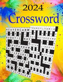2024 Crossword Puzzle book: 100 Large Print Crossword Puzzles For Adults, Teens And Seniors With Solutions,