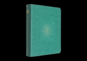 ESV Single Column Journaling Bible (Trutone, Teal, Resplendent Cross Design)