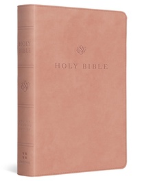 ESV Large Print Compact Bible, Red Letter (Trutone, Blush Rose)