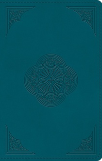 ESV Thinline Bible, Red Letter (Trutone, Deep Teal, Rotunda Design)