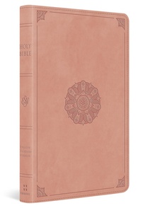 ESV Thinline Bible, Thumb Indexed (Trutone, Blush Rose, Emblem Design)