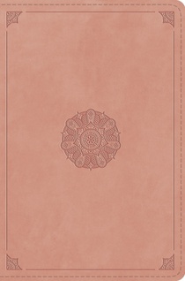 ESV Compact Bible, Red Letter (Trutone, Blush Rose, Emblem Design)
