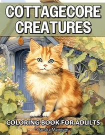 Cottagecore Creatures Coloring Book: Beautiful Designs Of Cottage Animals, Country Farm, Woodland Creatures, And More For Adults Relaxation