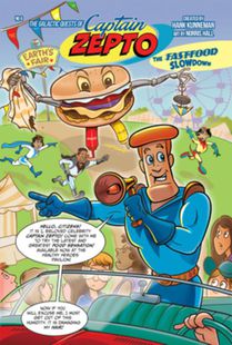 The Galactic Quest of Captain Zepto: Issue 6: Fast Food Slowdown