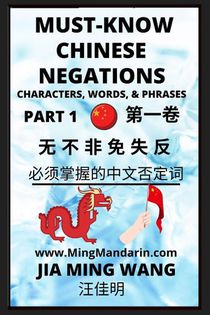 Must-know Mandarin Chinese Negations (Part 1) -Learn Chinese Characters, Words, & Phrases, English, Pinyin, Simplified Characters