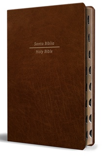 Biblia Bilingüe Reina Valera 1960 (Esv) Letra Grande Símil Piel Marrón Con Índice/ Bilingual Bible Rvr 1960 (Esv) Large Print Brown Leathersoft with T