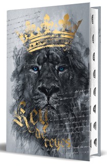 Biblia Rvr 1960 Letra Grande Tamaño Manual, Tapa Dura León Rey de Reyes Con Índice / Spanish Bible Rvr 1960 Handy Size, Large Print, Hardcover