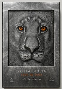 Biblia Rvr 1960 Letra Grande León de Judá Edición Especial Plata Con Índice Y Canto Negro / Spanish Bible Rvr 1960 Large Print Imitation Leather Lion